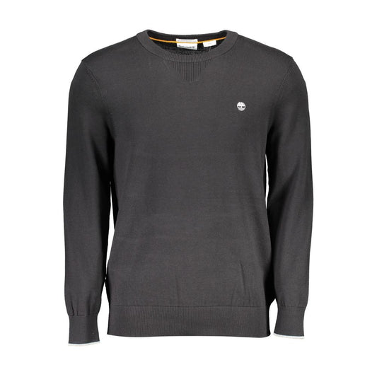 Timberland Black Organic Cotton Men Sweater Timberland