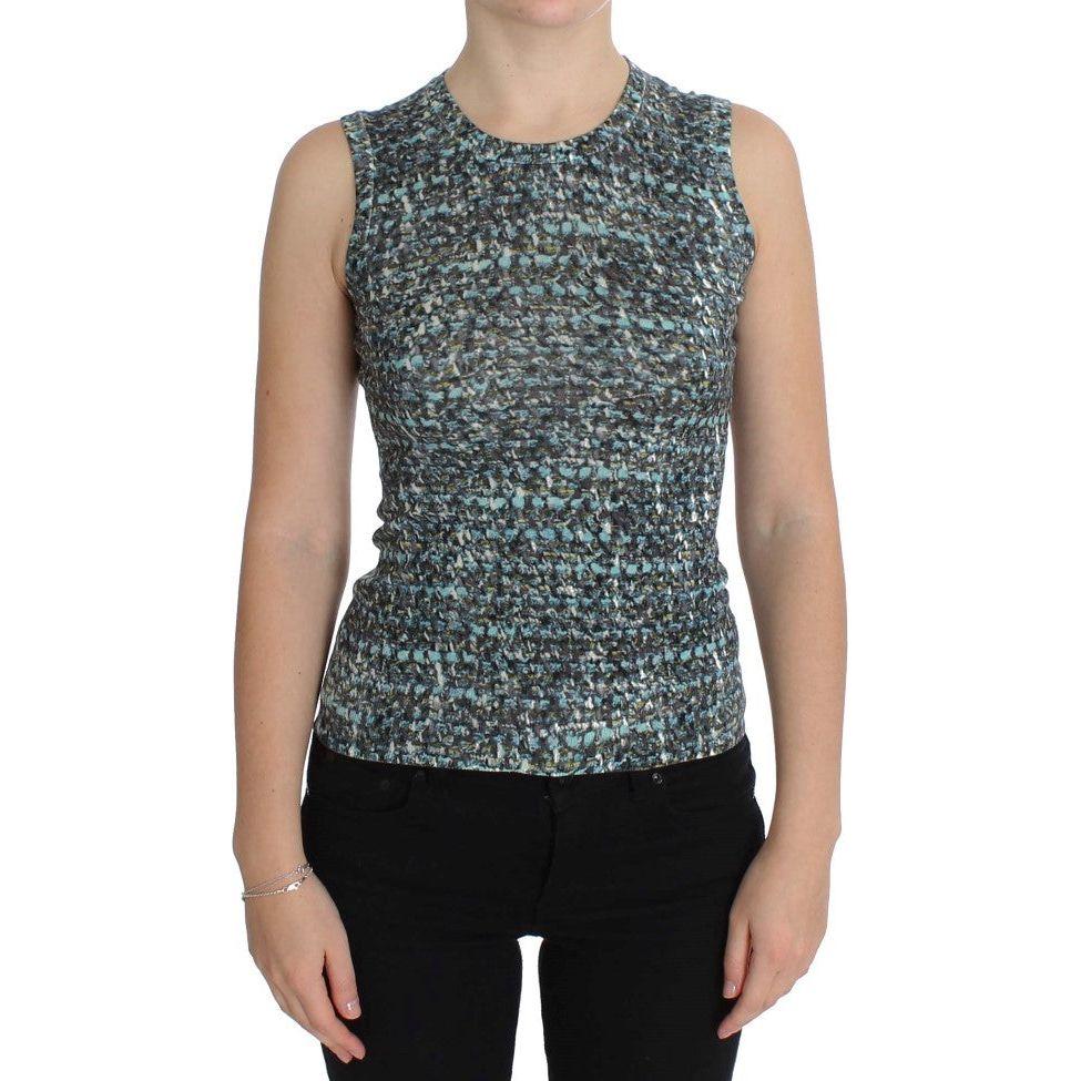 Dolce & Gabbana Blue Wool Sweater Sleeveless Pullover 1728,67345645728,Blue,Clothing,Dolce & Gabbana,IT36 | XS,IT46|XL,Material: 100% Wool,New with tags,Sleeveless - Sweaters - Clothing,Sweaters - Clothing,Tops & T-Shirts - Women - Clothing,Women,Women -