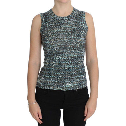 Dolce & Gabbana Blue Wool Sweater Sleeveless Pullover 1728,67345645728,Blue,Clothing,Dolce & Gabbana,IT36 | XS,IT46|XL,Material: 100% Wool,New with tags,Sleeveless - Sweaters - Clothing,Sweaters - Clothing,Tops & T-Shirts - Women - Clothing,Women,Women -