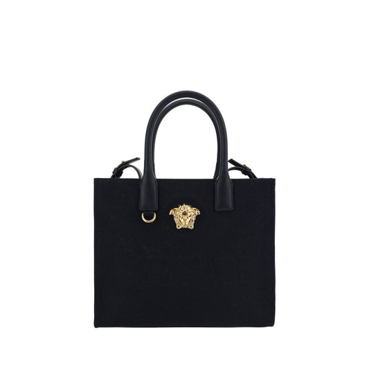 Versace Black Cotton Shoulder Bag Versace
