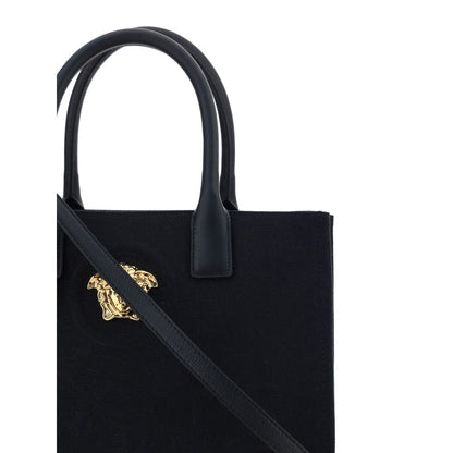 Versace Black Cotton Shoulder Bag Versace