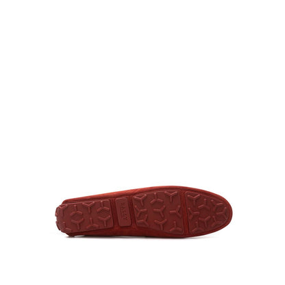 Bally Bordeaux Leather Moccassin Bally