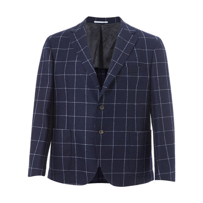 Malo Blue Wool Blazer Malo
