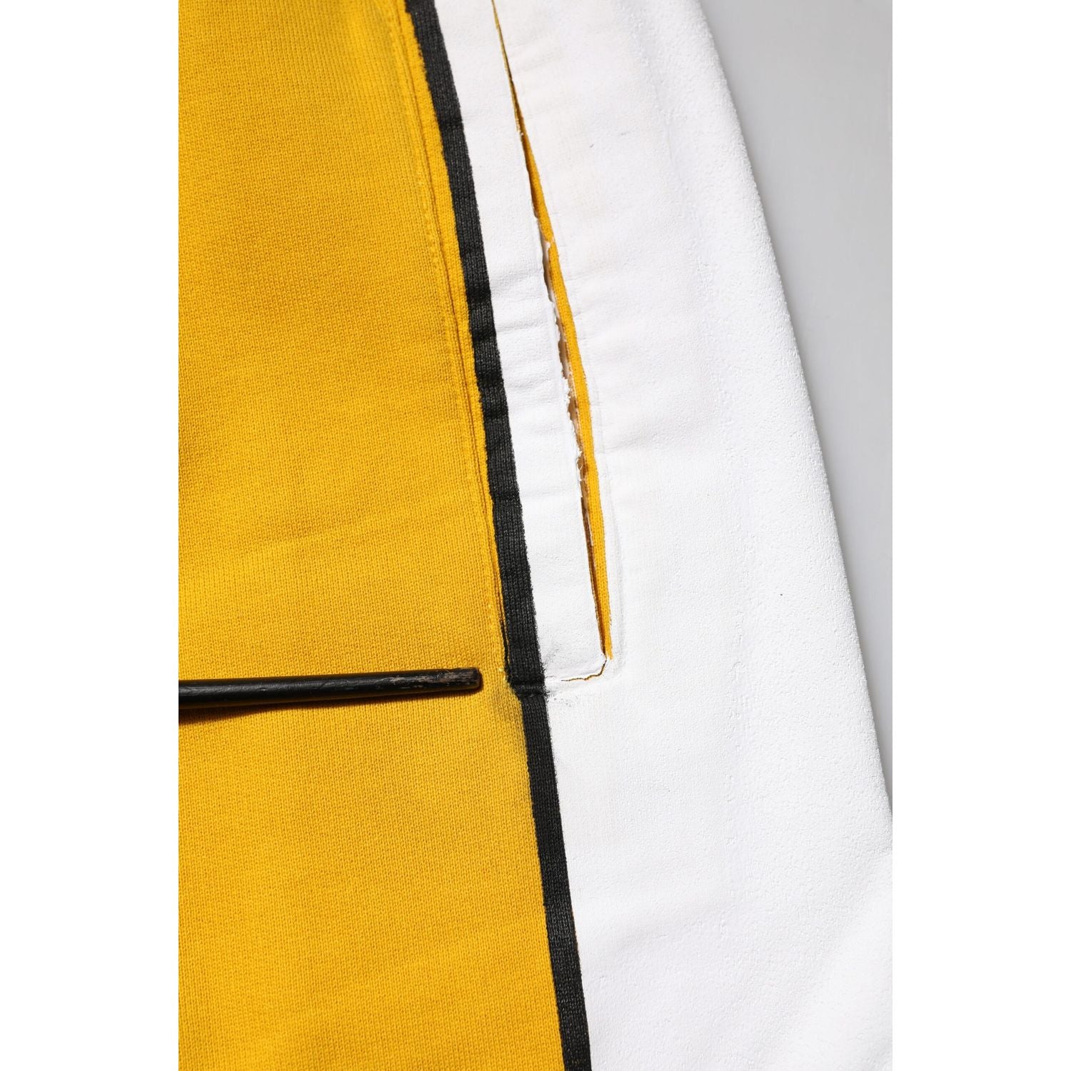 Dolce & Gabbana Yellow Cotton Drawstring Jogger Pants