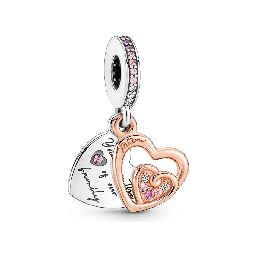 PANDORA CHARMS Mod. ENTWINED INFINITE HEARTS DESIGNER FASHION JEWELLERY PANDORA