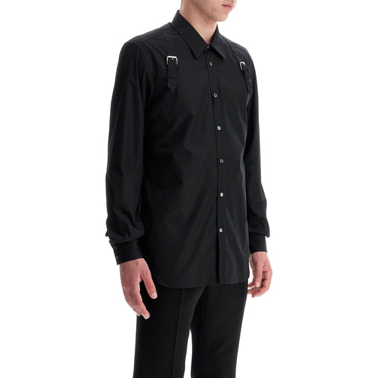 Alexander Mcqueen poplin harness shirt for men Shirts Alexander Mcqueen