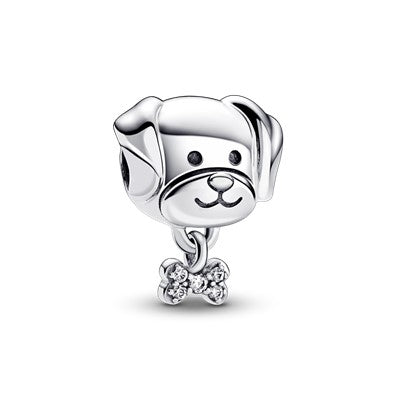 PANDORA JEWELRY Mod. PUPPY WITH BONE CHARM-0