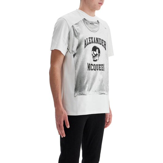 Alexander Mcqueen printed compact cotton t-shirt Topwear Alexander Mcqueen