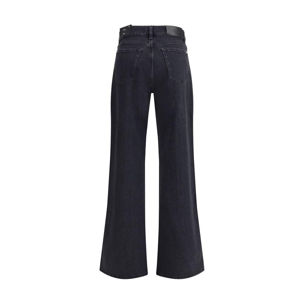 7FOR Black Cotton Jeans Denim 7FOR