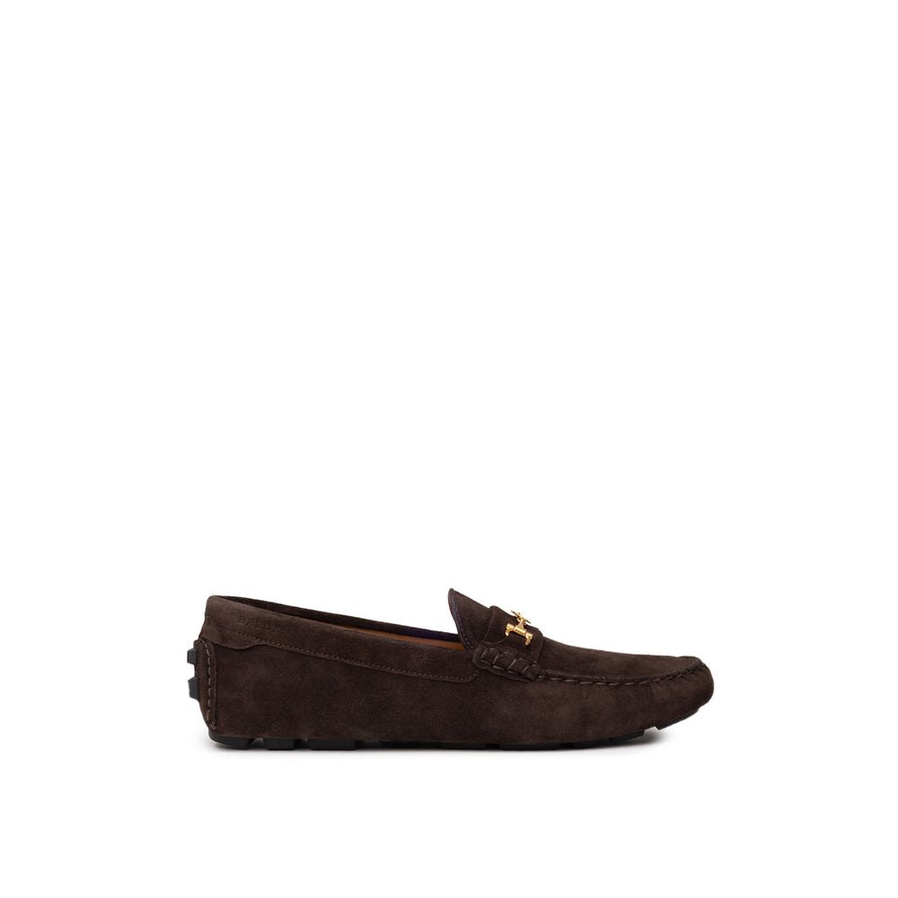 Bally Brown Leather Moccassin Bally