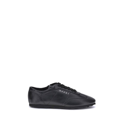 Marni Black Calf Leather Bos Taurus Athletic Sneakers Marni