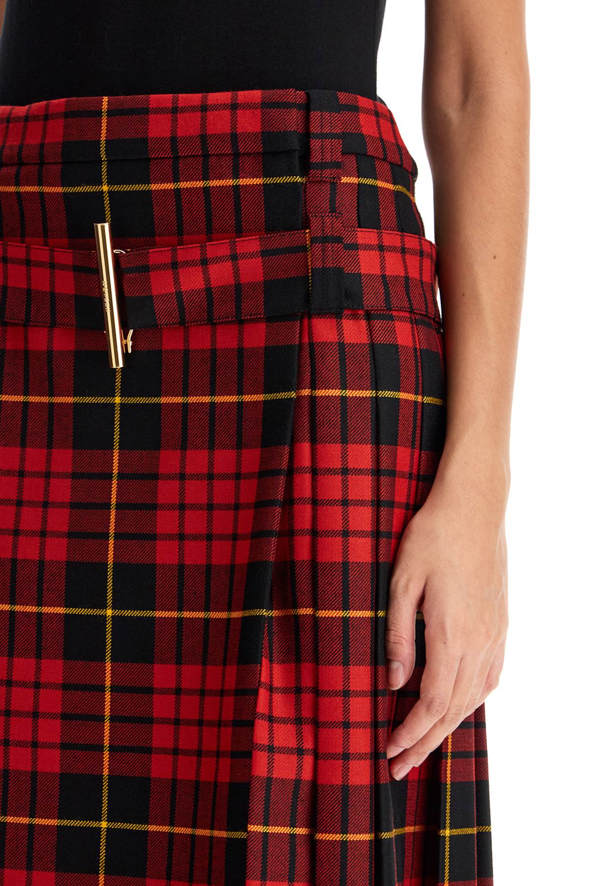 Alexander Mcqueen plaid pleated skirt with Skirts Alexander Mcqueen