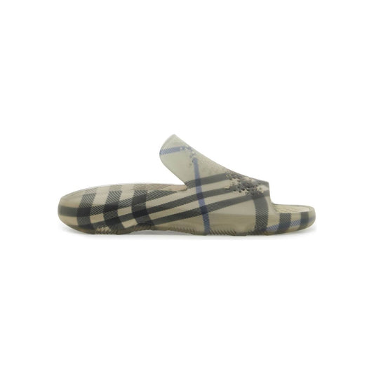 Burberry ered  rubber checkered stingray Sandals Burberry