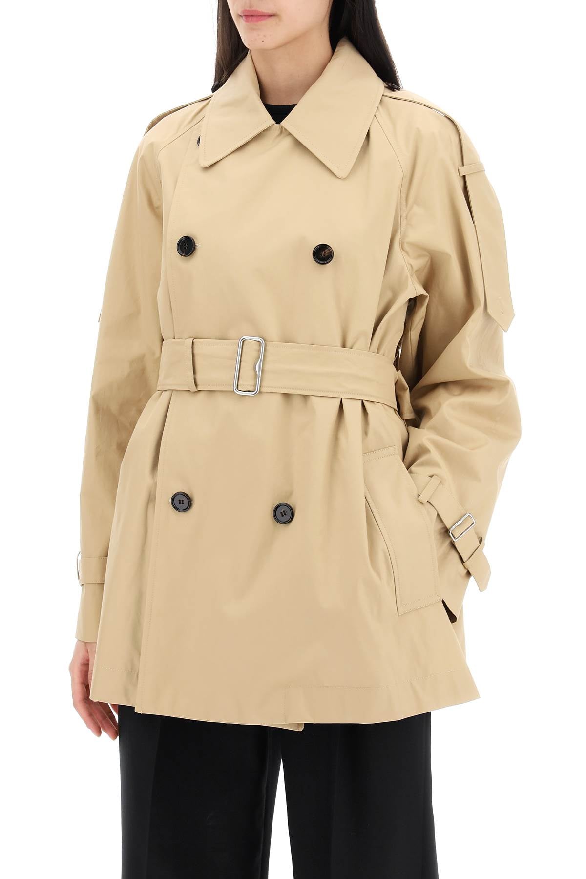 Burberry double-breasted midi trench coat Jackets Burberry