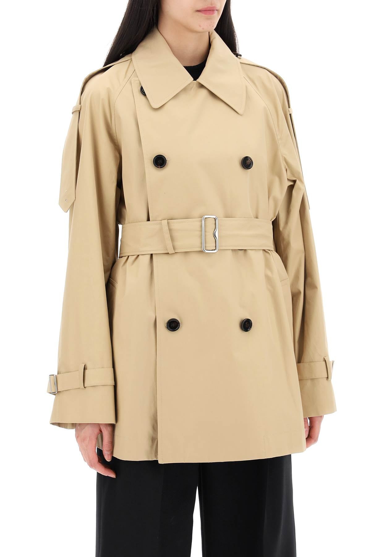 Burberry double-breasted midi trench coat Jackets Burberry