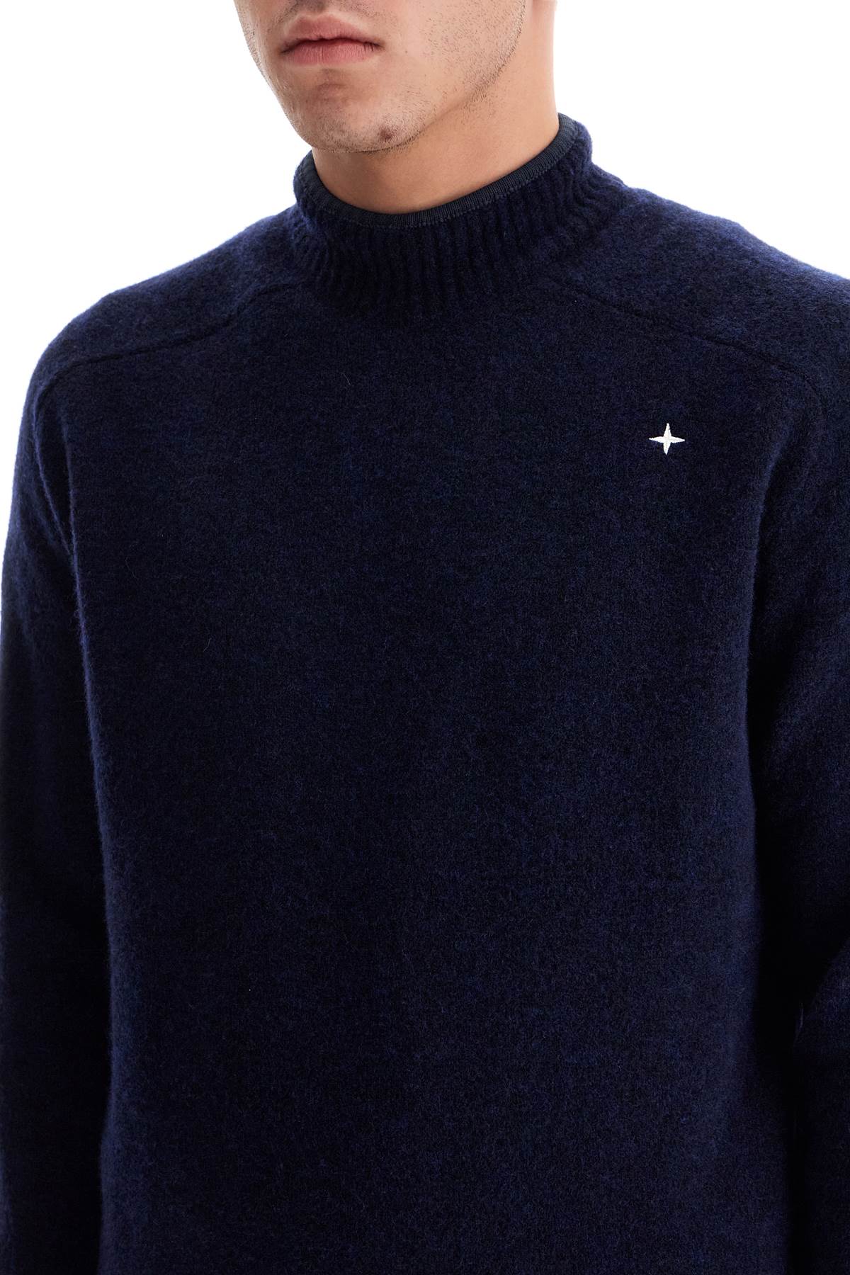 Stone Island brushed wool blend pullover sweater Knitwear Stone Island