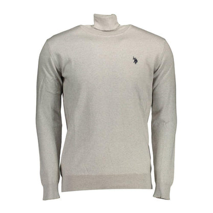 U.S. POLO ASSN. Gray Cotton Men's Sweater