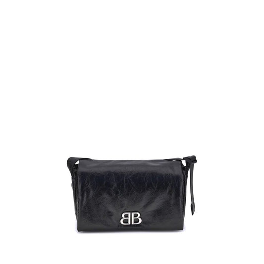 Balenciaga Black Calf Leather Bos Taurus Shoulder Bag