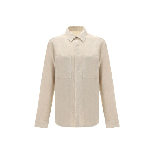 Rick Owens Cream Cotton Shirt