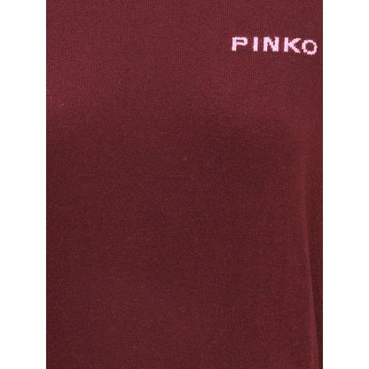 PINKO Bordeaux Wool Sweatshirt