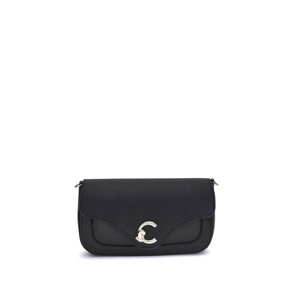 Coccinelle Black Calf Leather Bos Taurus Shoulder Bag Coccinelle