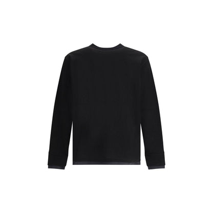 Sacai Black Cotton T-Shirt Sacai