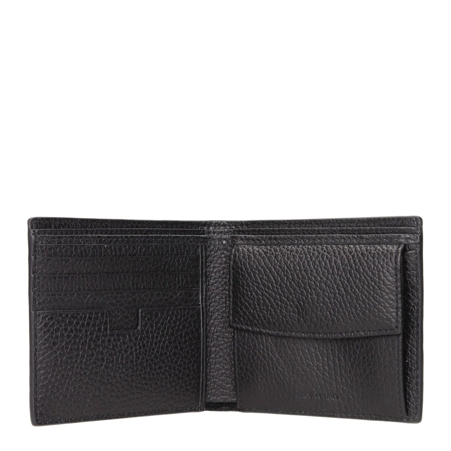 Testoni Black Leather Wallet Testoni
