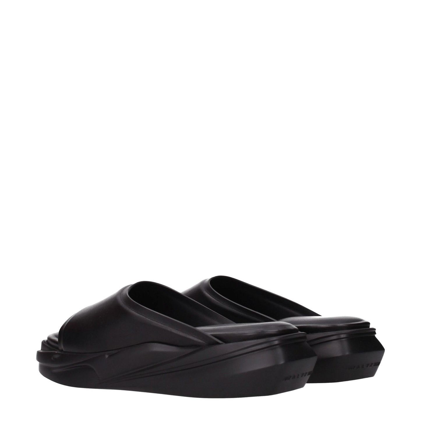 Alyx Black Leather Slippers Alyx