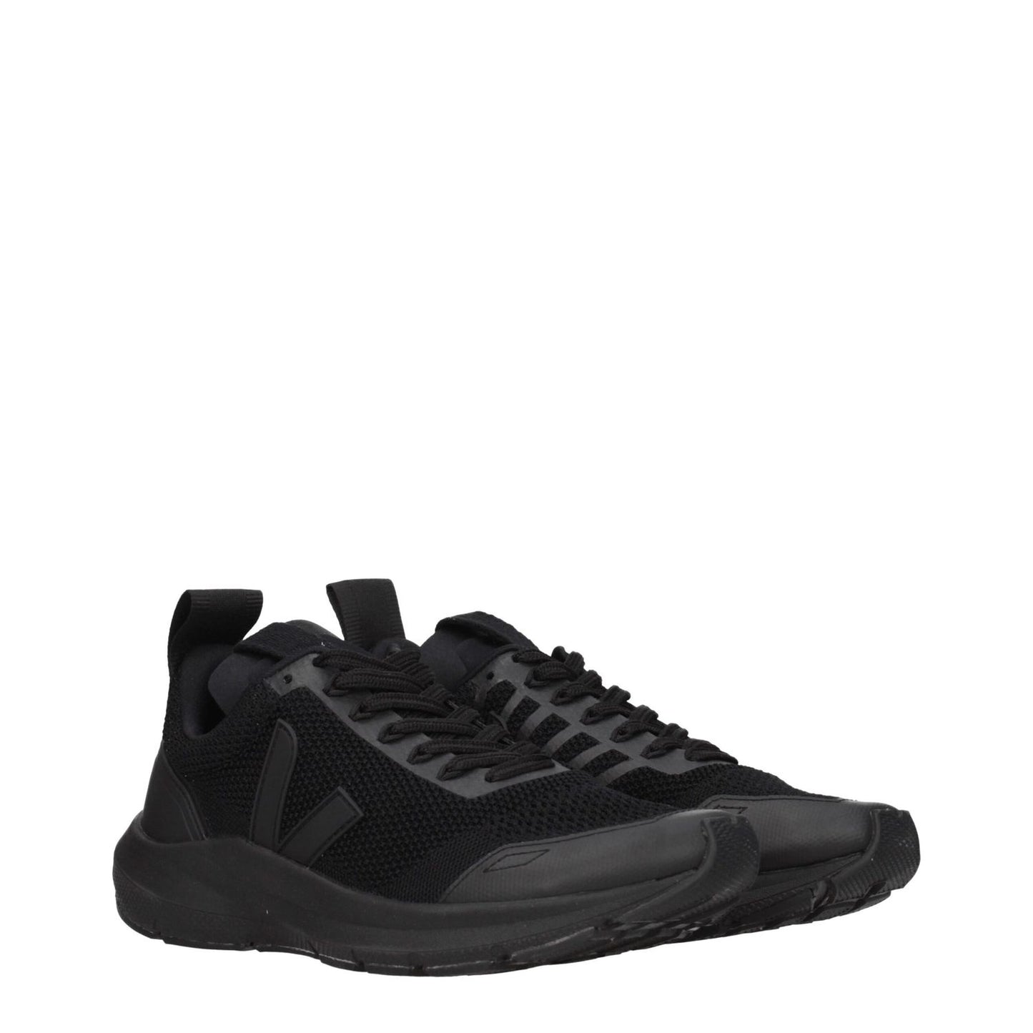 Veja Black Fabric Athletic Sneakers Veja