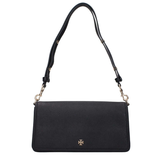 Tory Burch Black Leather Shoulder Bag 1728,75667636384,Bags,Black,New with tags,Shoulder Bags - Bags,Tory Burch,Women