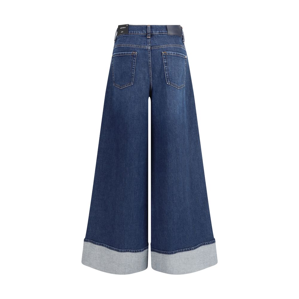 7FOR Blue Cotton Jeans Denim 7FOR