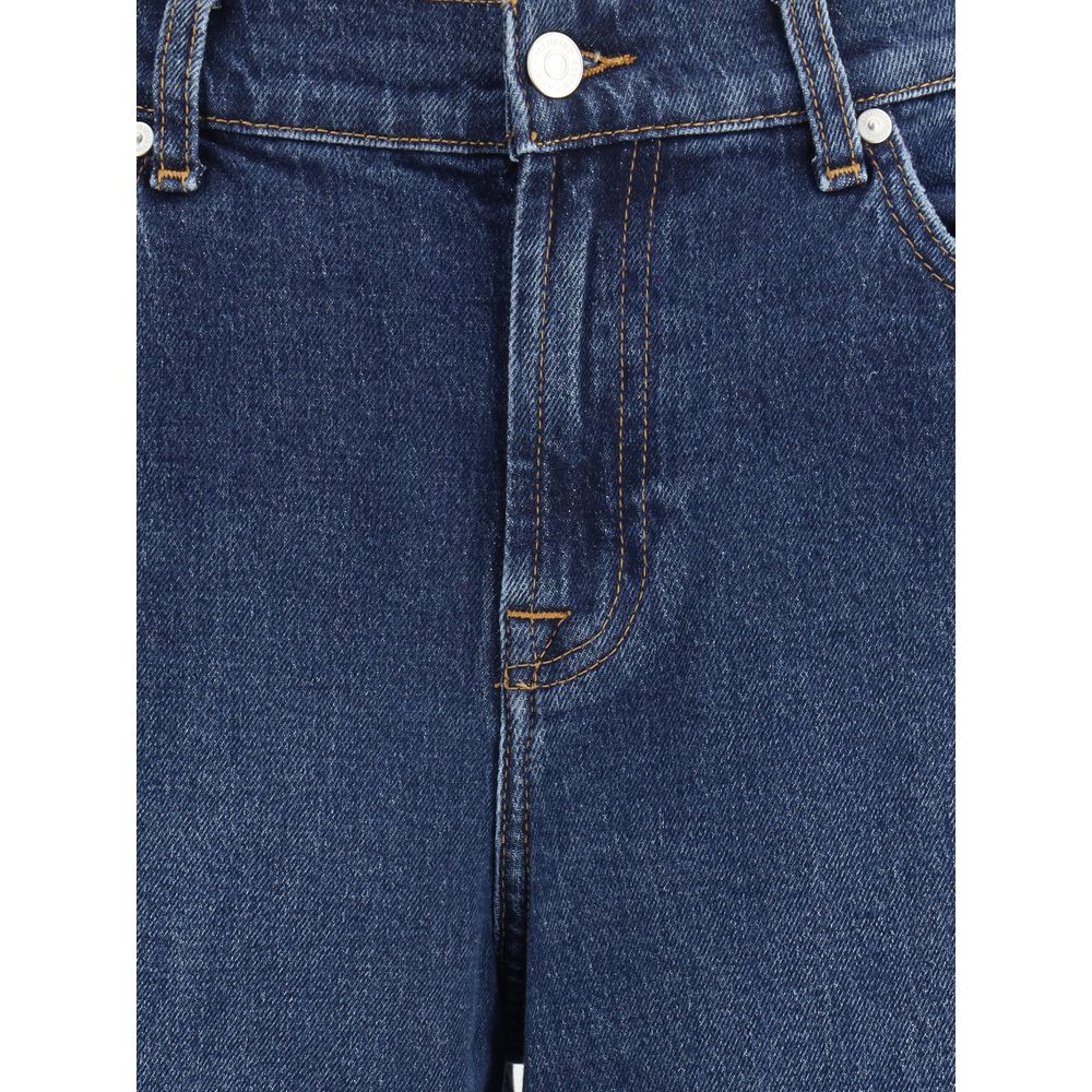 7FOR Blue Cotton Jeans Denim 7FOR