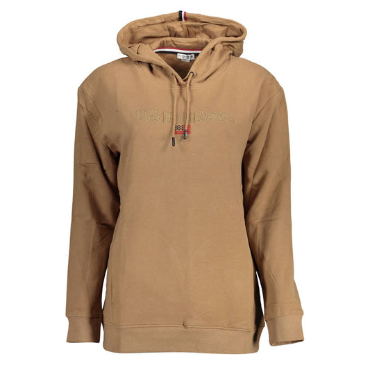U.S. POLO ASSN. Brown Cotton Women's Sweatshirt