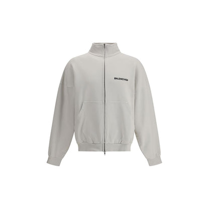 Balenciaga White Cotton Sweatshirt