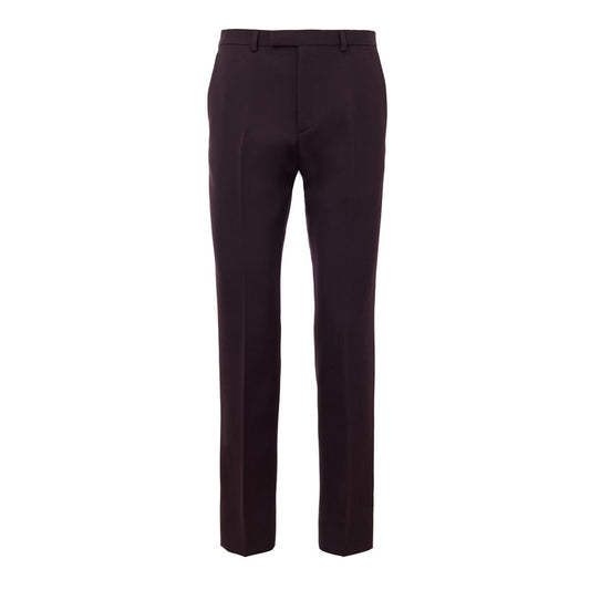 Gucci Bordeaux Wool Dress Pants Gucci