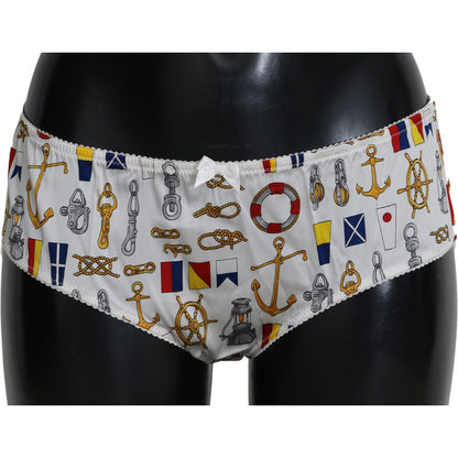 Dolce & Gabbana Underwear Sailor Print Silk Bottoms