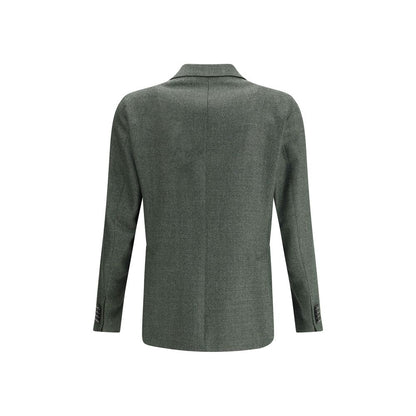 Tagliatore Bicolor Fleece Wool Blazer Tagliatore