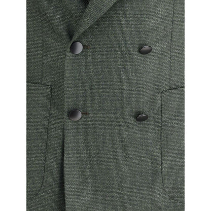 Tagliatore Bicolor Fleece Wool Blazer Tagliatore