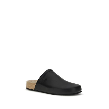 Balenciaga Black Calf Leather Bos Taurus Mules