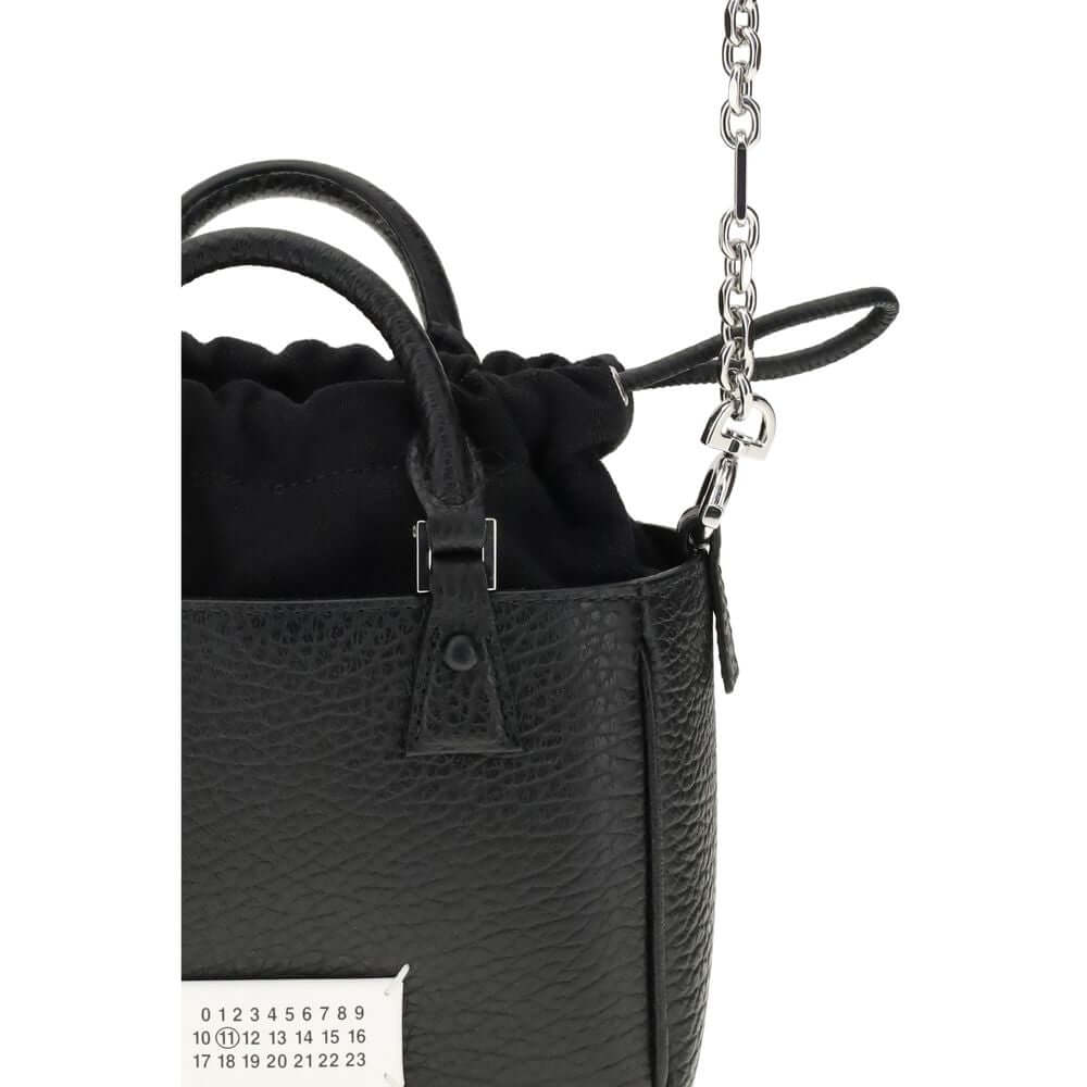 Margiela Black Calf Leather Bos Taurus Shoulder Bag Margiela