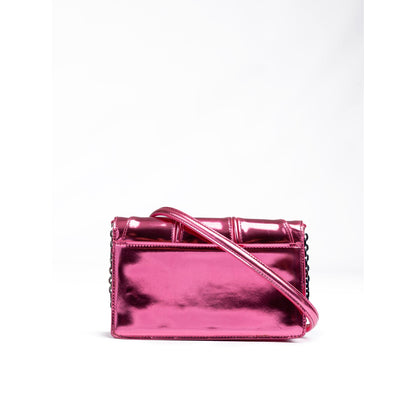 Ferrari Metal Pink GT patent leather bag with chain Ferrari