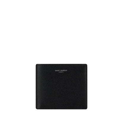 Saint Laurent Black Calf Leather Bos Taurus Wallet