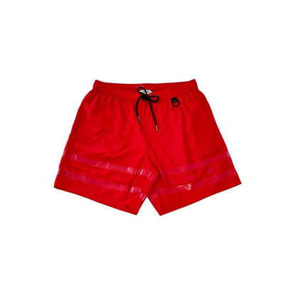 Iceberg Red Polyester Men Swim Short Iceberg
