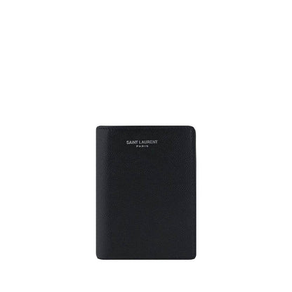 Saint Laurent Black Calf Leather Bos Taurus Wallet