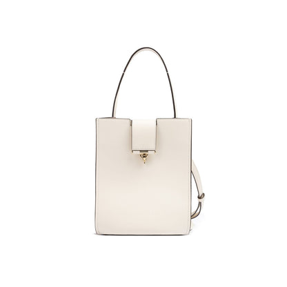 Giada White Leather Shoulder Bag Giada