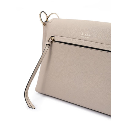 Giada Beige Grained Leather Crossbody Bag Giada