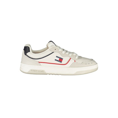 Tommy Hilfiger White Leather Men Sneaker