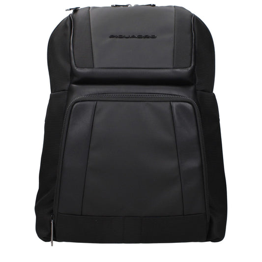 Piquadro Black Nylon Backpack
