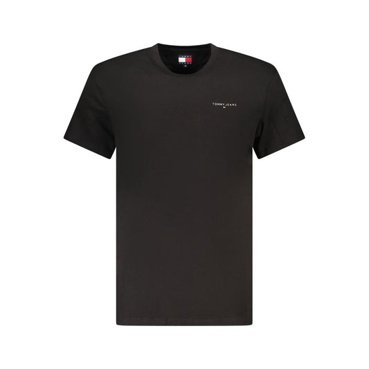 Tommy Hilfiger Black Cotton Men's T-Shirt