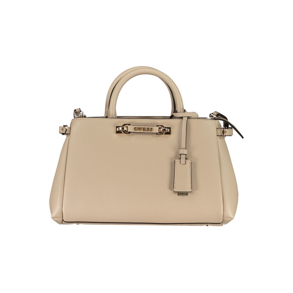 Guess Jeans Beige Polyurethane Women Handbag 1728,67403481248,Bags,Beige,Guess Jeans,Handbags - Bags,New with tags,Women